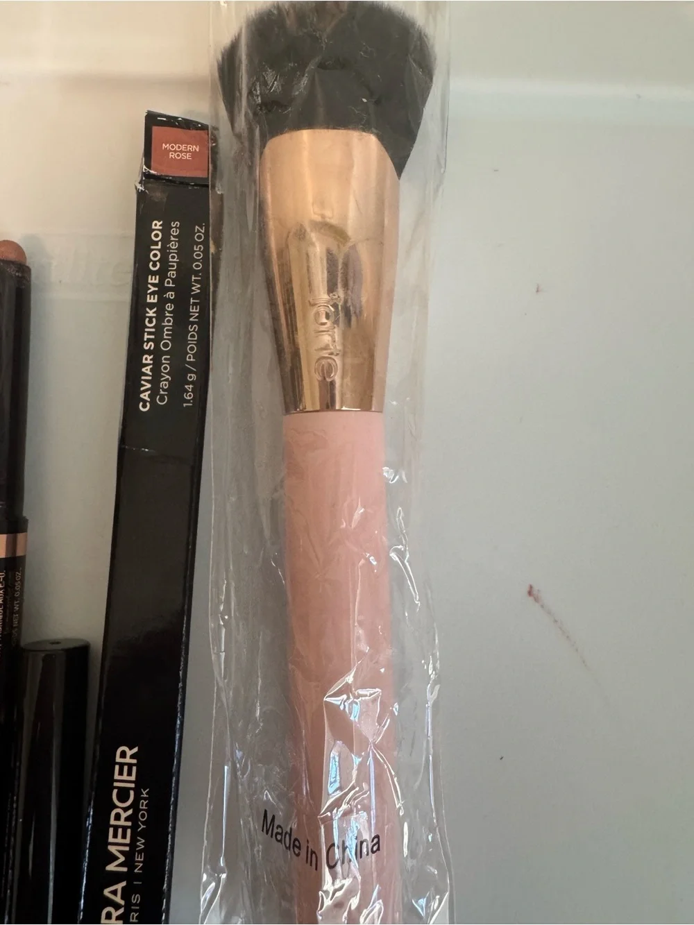 laura mercier Modern Rose Lipstick & Eye Color Set with Nude Primer and Brush